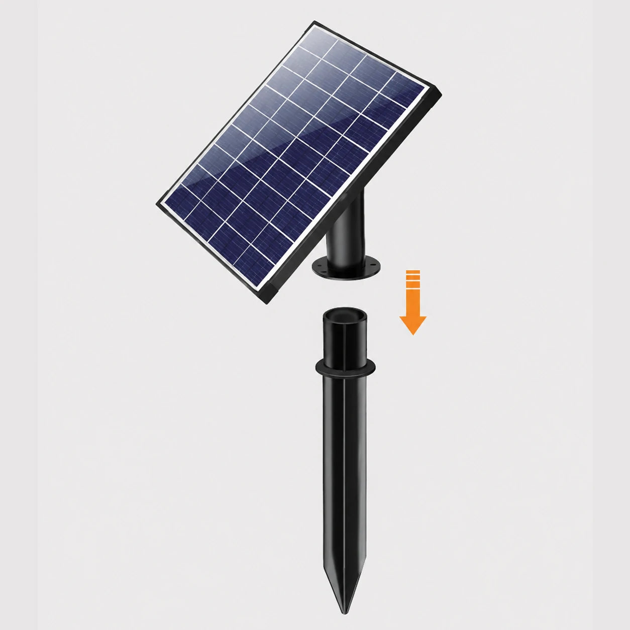install small solar water fountain panel