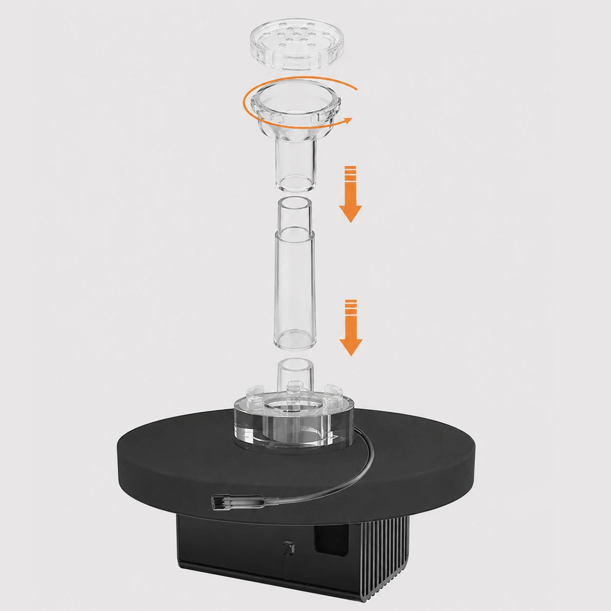 install the small solar water fountain