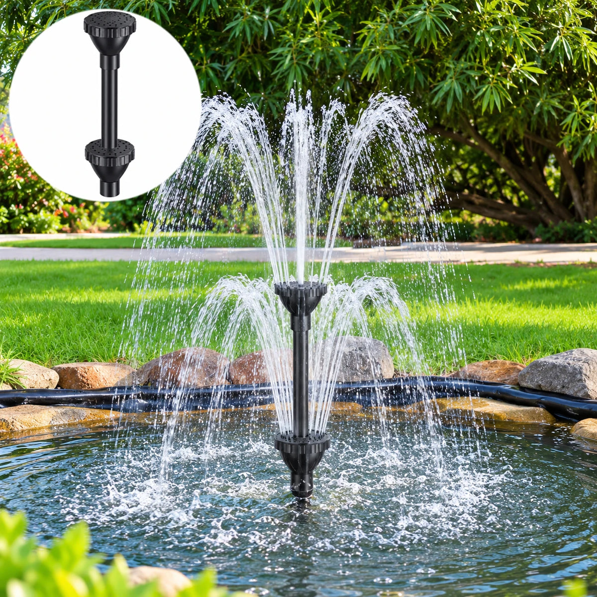 pond filter and pump solar dual head