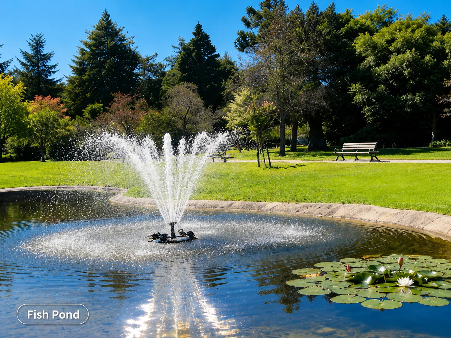 pond fountains floating for fish pond