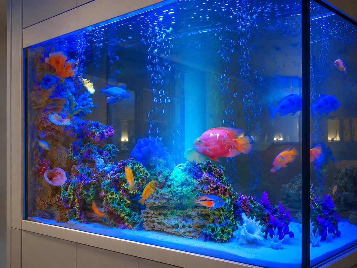 pond lights underwater solar fish tank