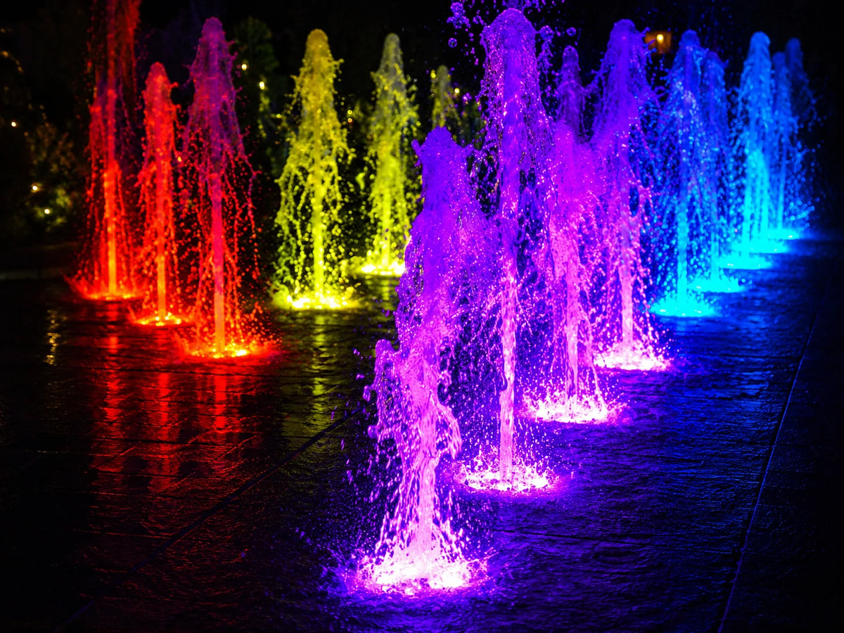 pond lights underwater solar fountain