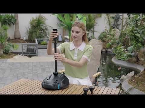 P2300 40W 660GPH AC Pond Filter Fountain Installation video