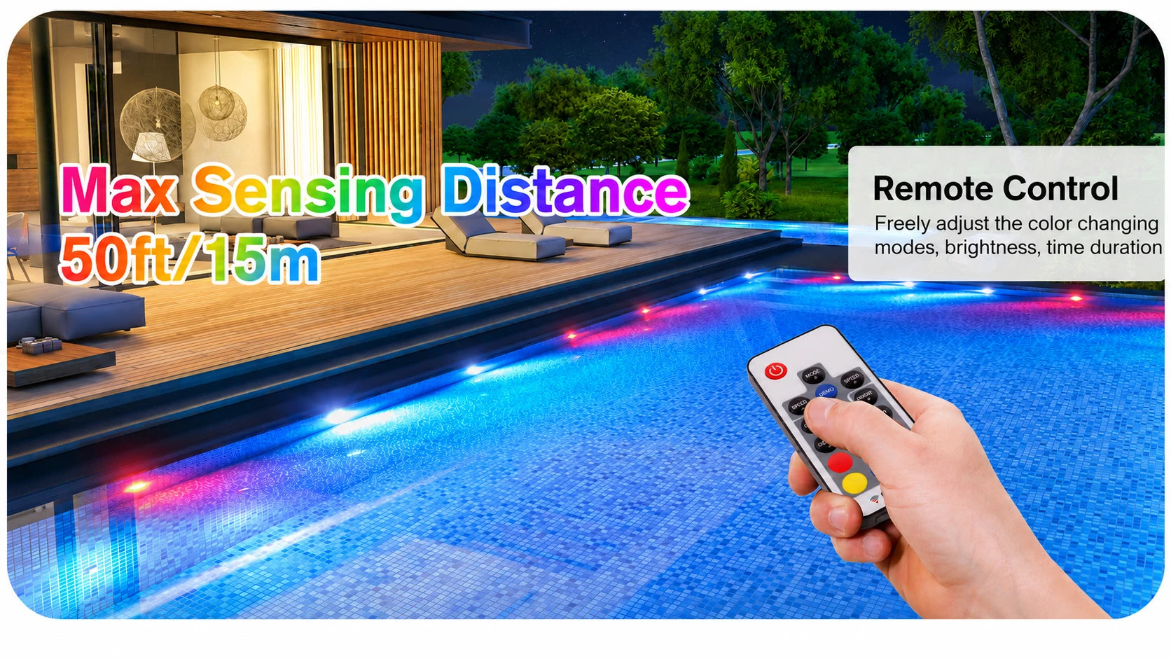 remote control underwater lights for ponds