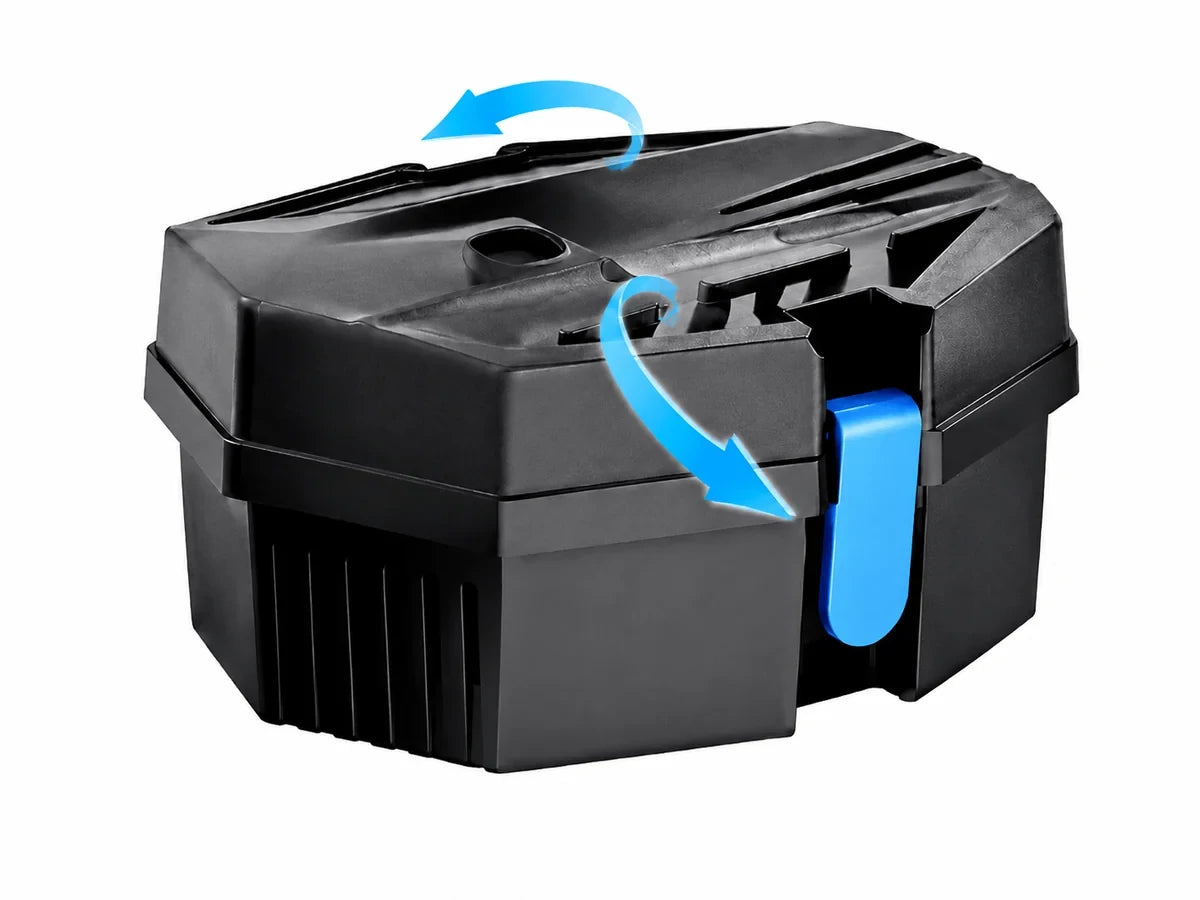 small pond pump and filter solar powered close box