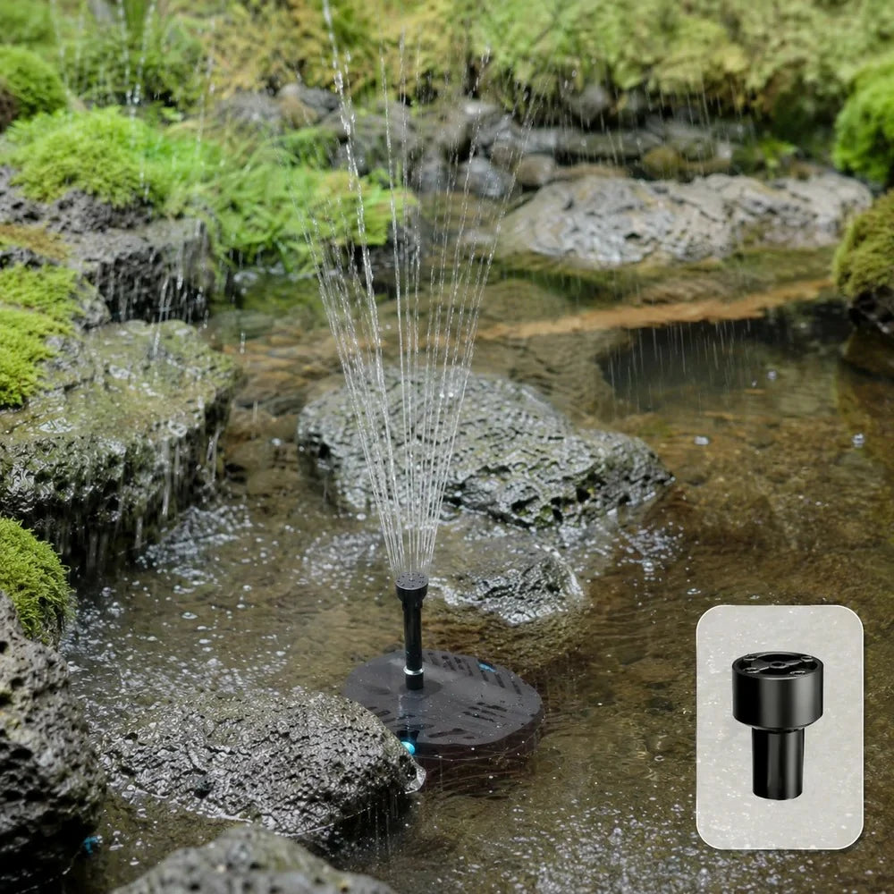 small pond solar filter fountain spray