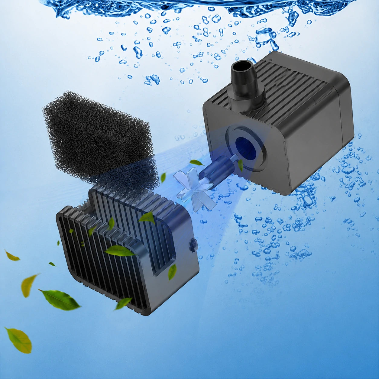 small solar fountain pump filtration