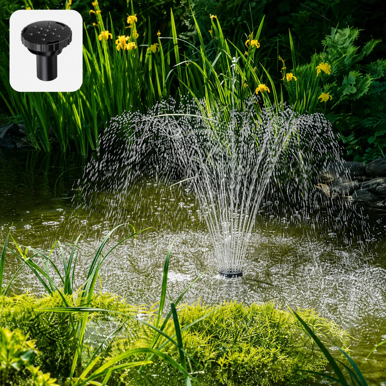 small solar fountain pump fountain spray