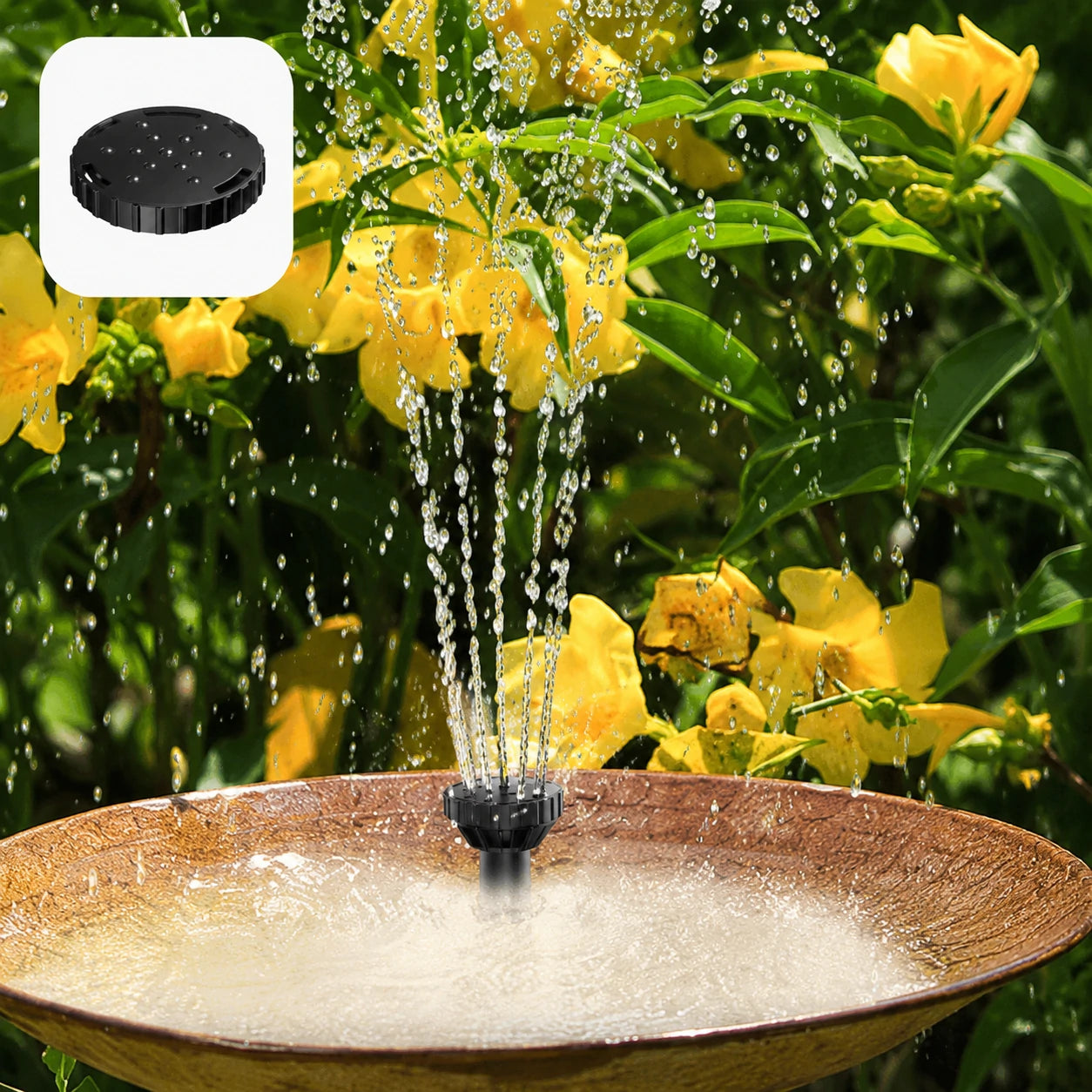 small solar fountain pump head