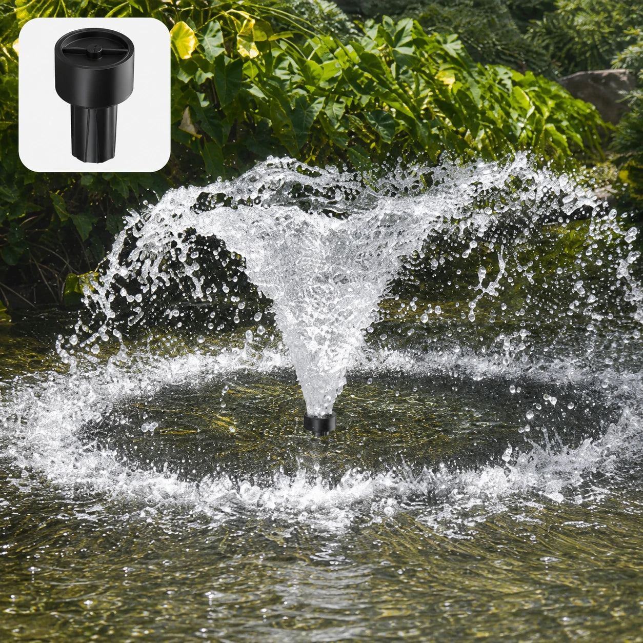 small solar fountain pump heading