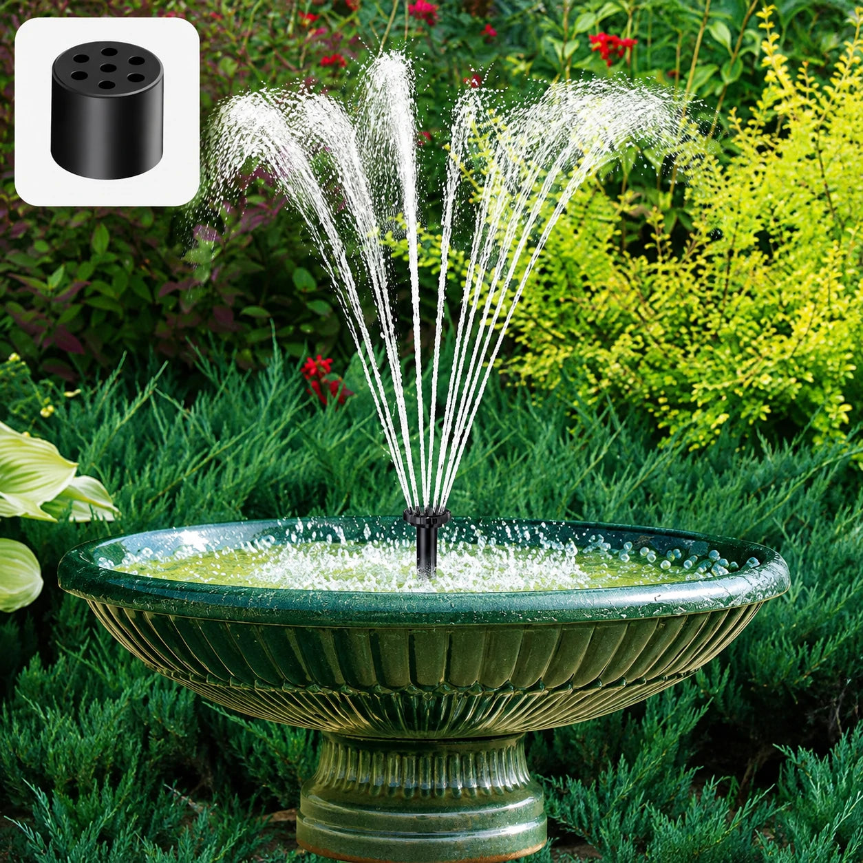 small solar fountain pump spray styles
