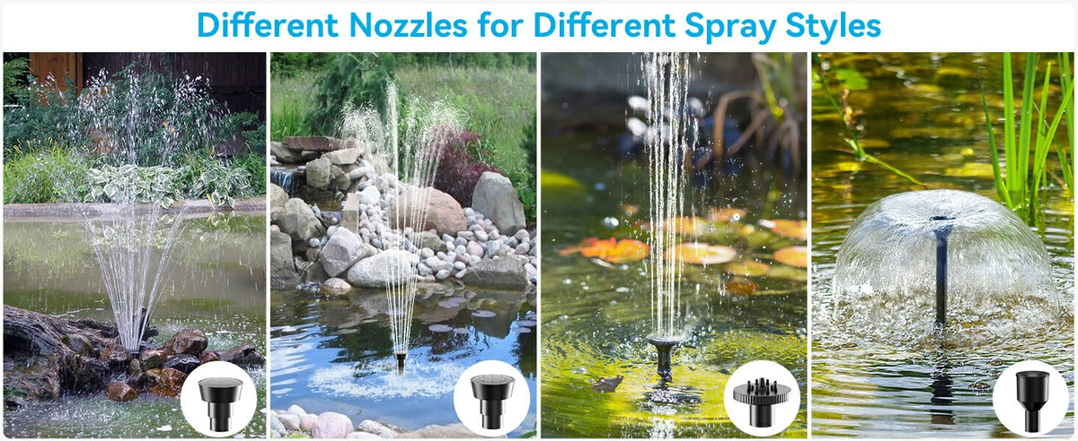 small solar water pump for fountain spray styles