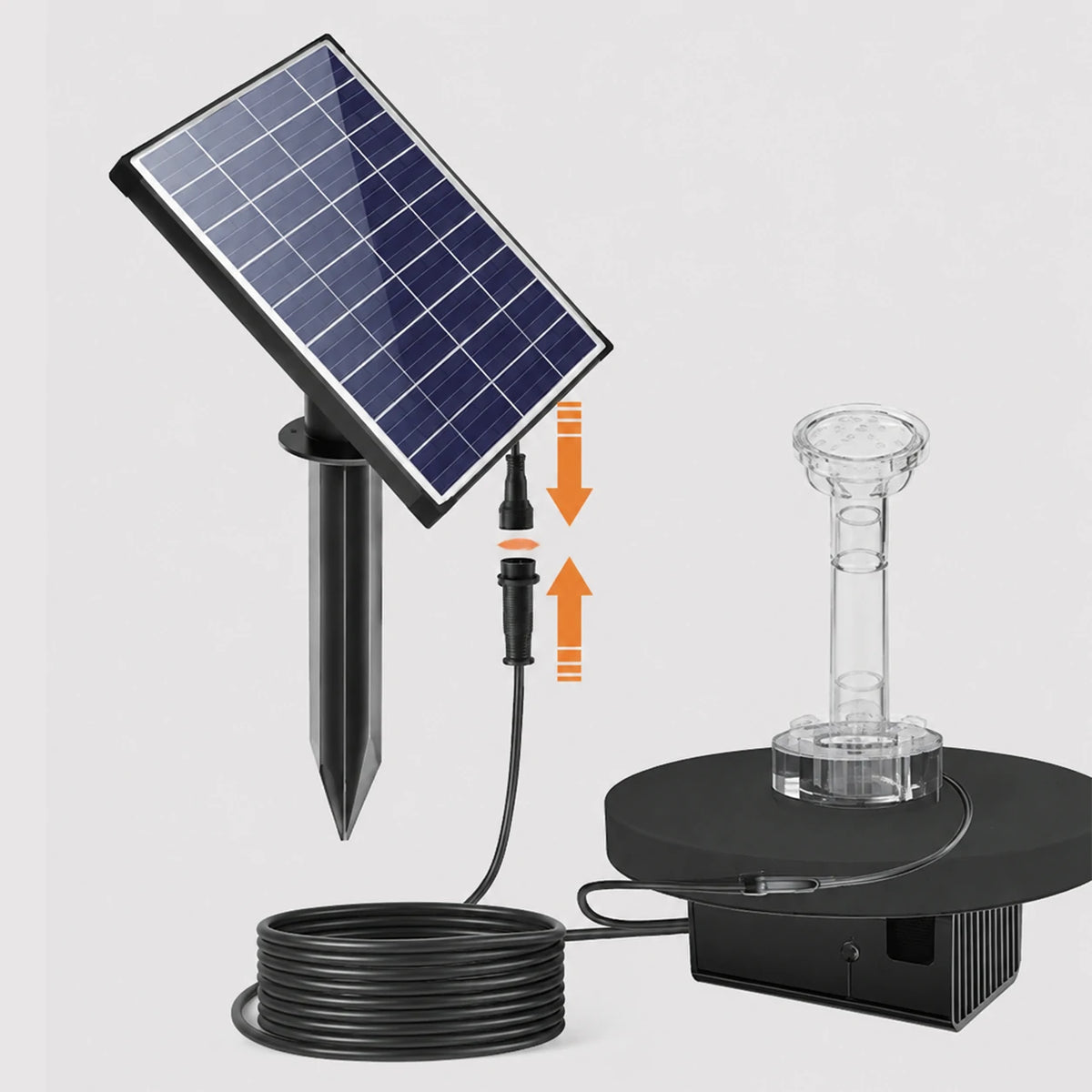 small water fountain pump kit connect the panel