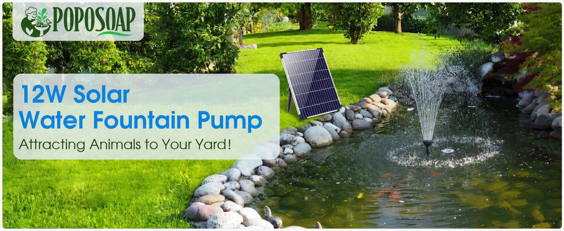 small water fountain pump solar 12w