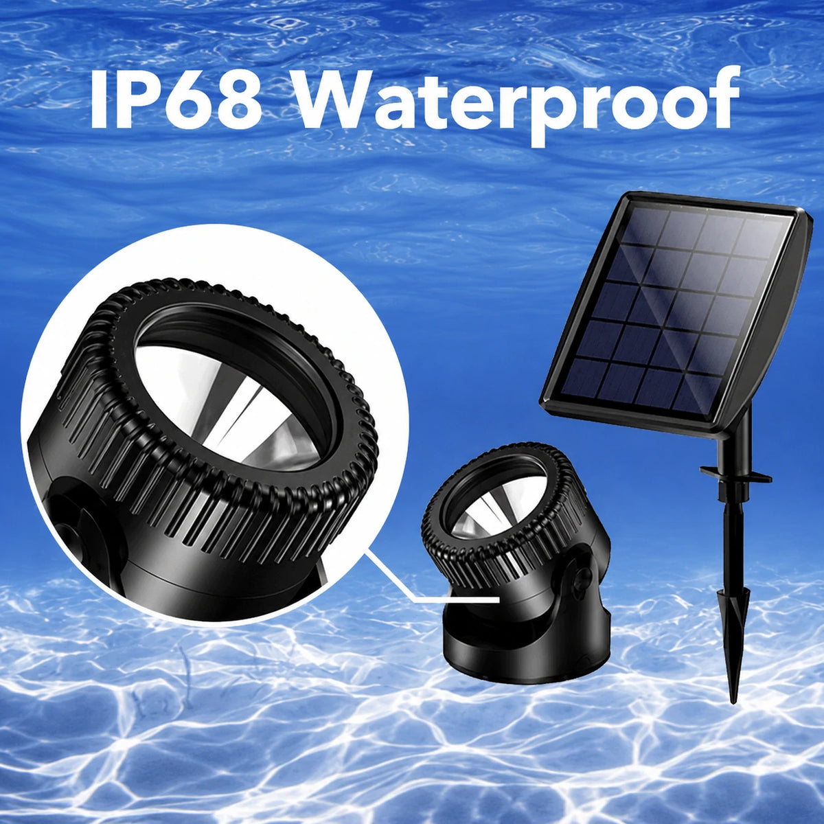 solar lights pond ip68