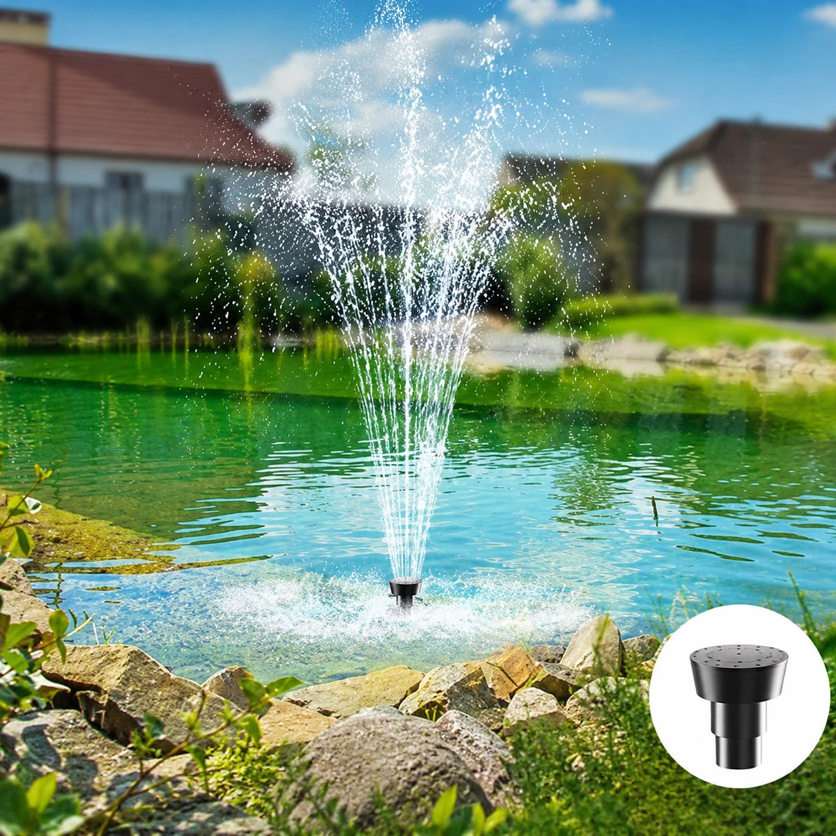 solar power pump for fountain head