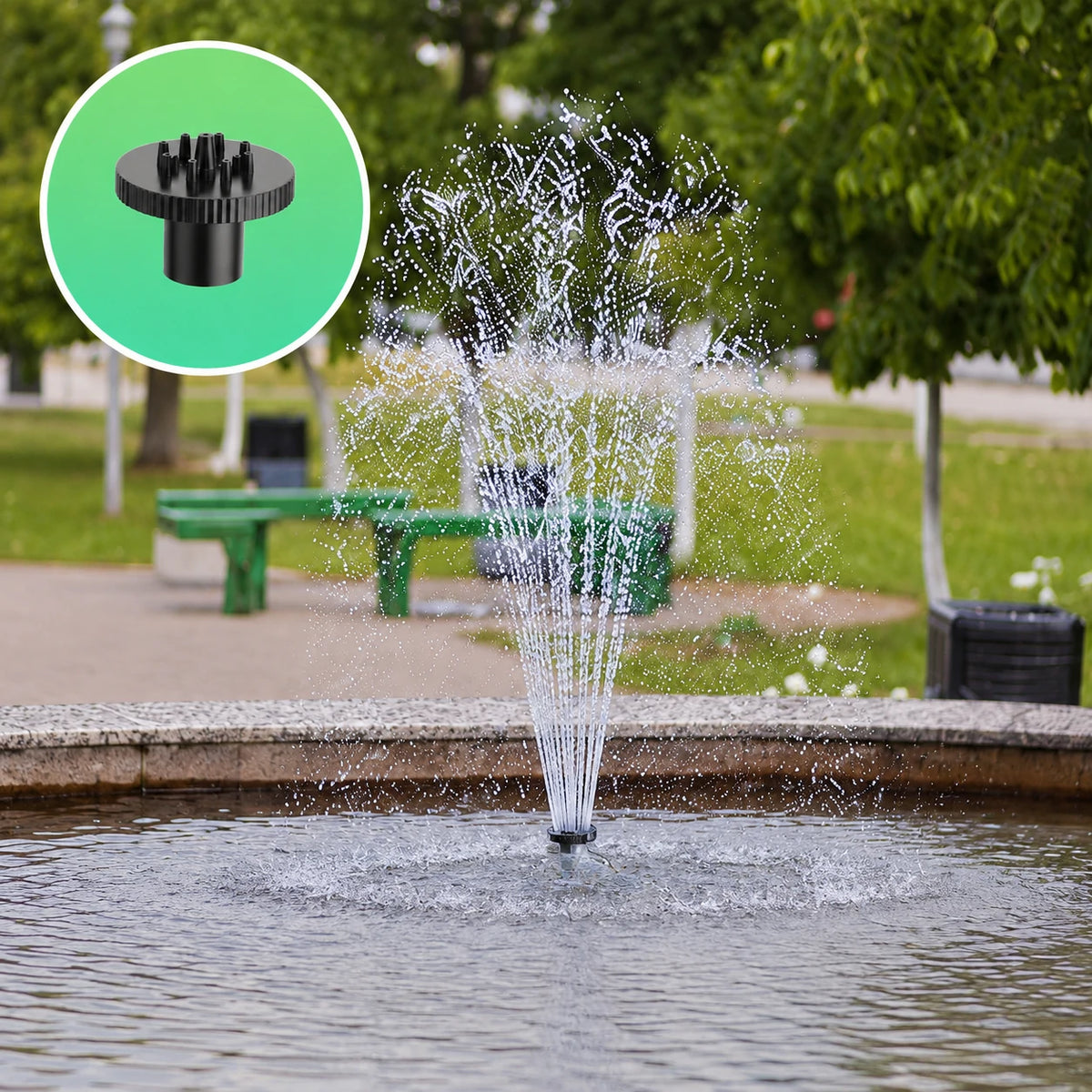 solar powered fountain pump for pond spray