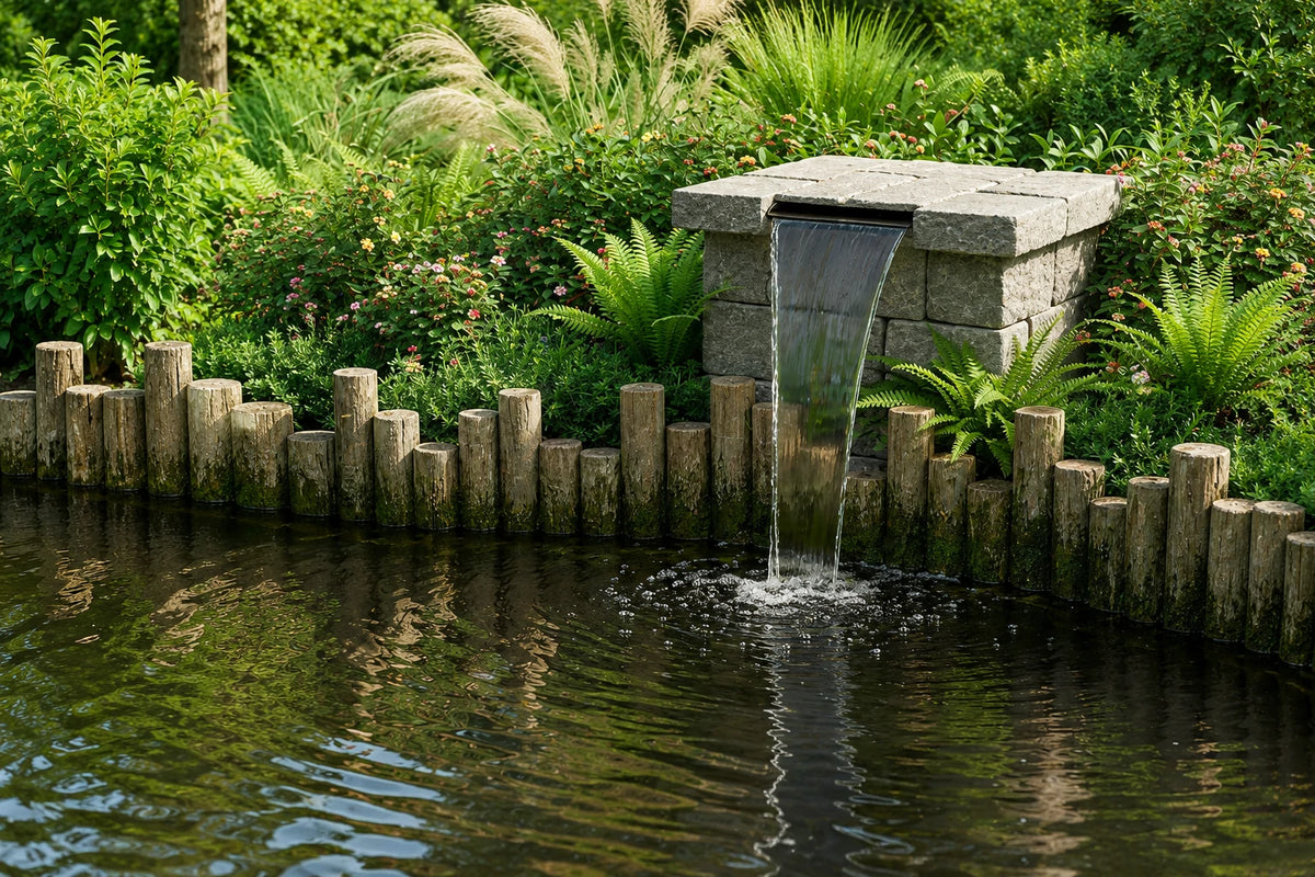 solar power waterfall pump dug in installation methods
