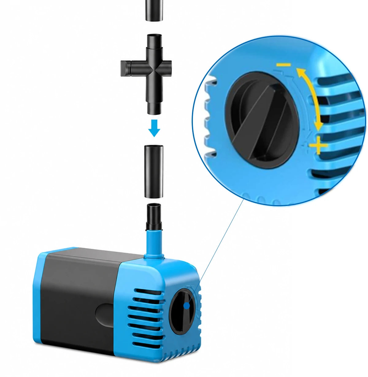 solar small fountain pump flow