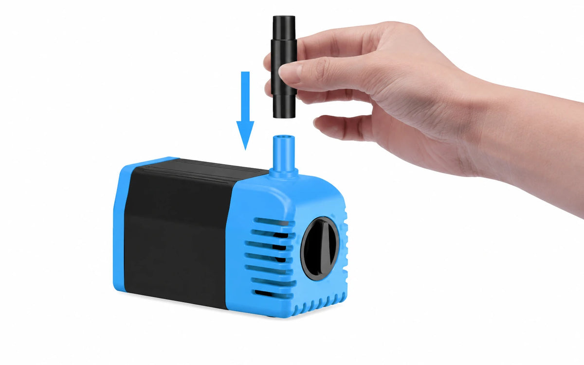 solar small fountain pump install