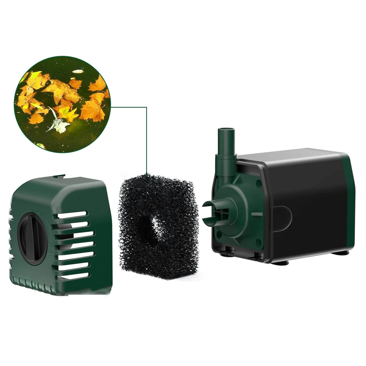 solar water pump for a fountain filtration