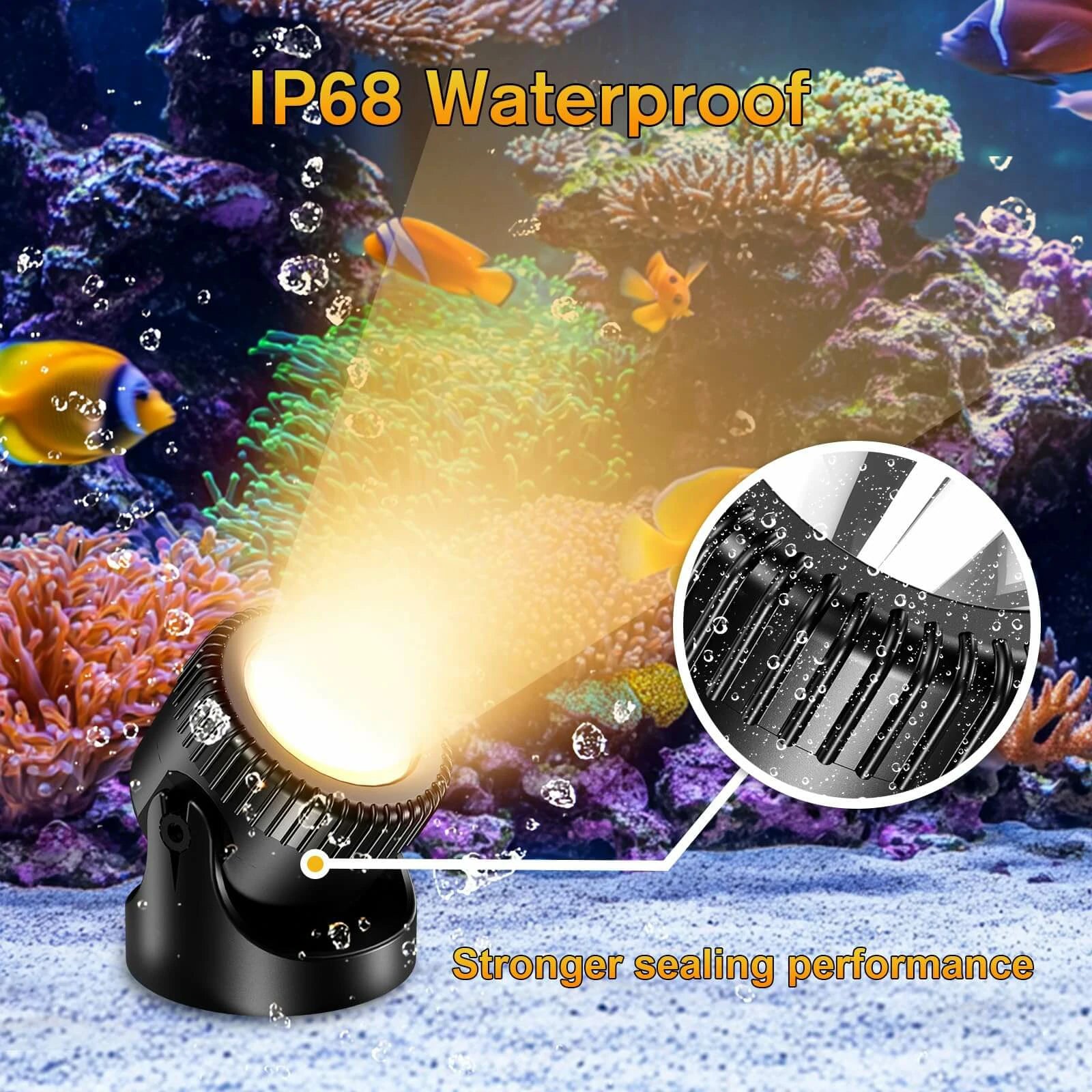 underwater lights for pond waterproof