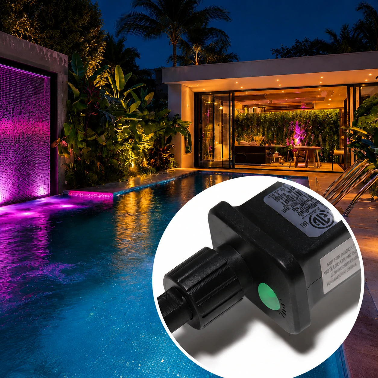 underwater lights for ponds with timer