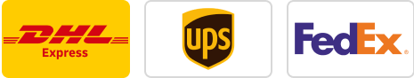 DHL, UPS, and FedEx trusted delivery options